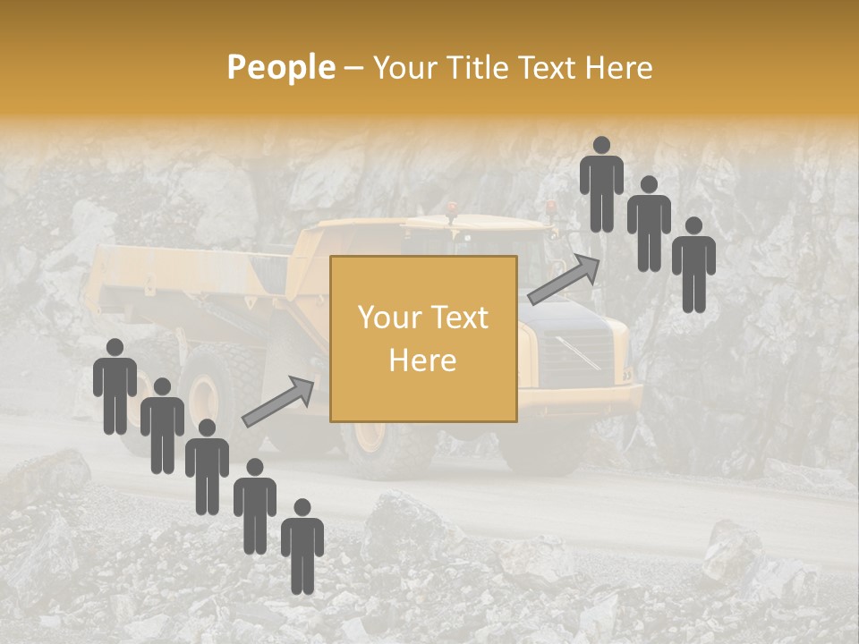 Machine Yellow Rock PowerPoint Template
