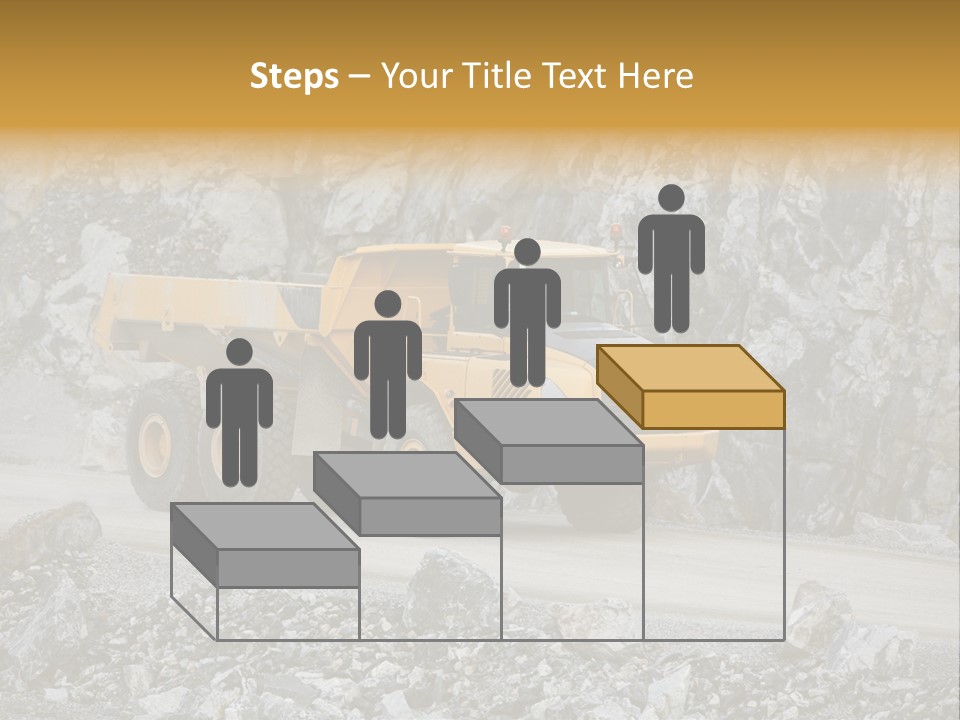 Machine Yellow Rock PowerPoint Template