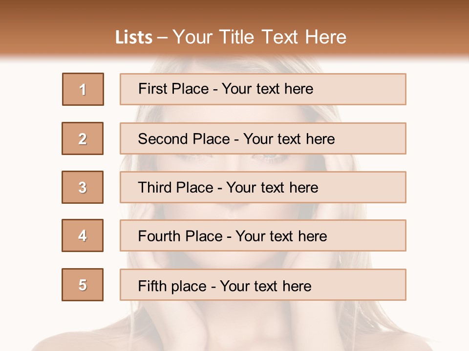Hair  Portrait PowerPoint Template