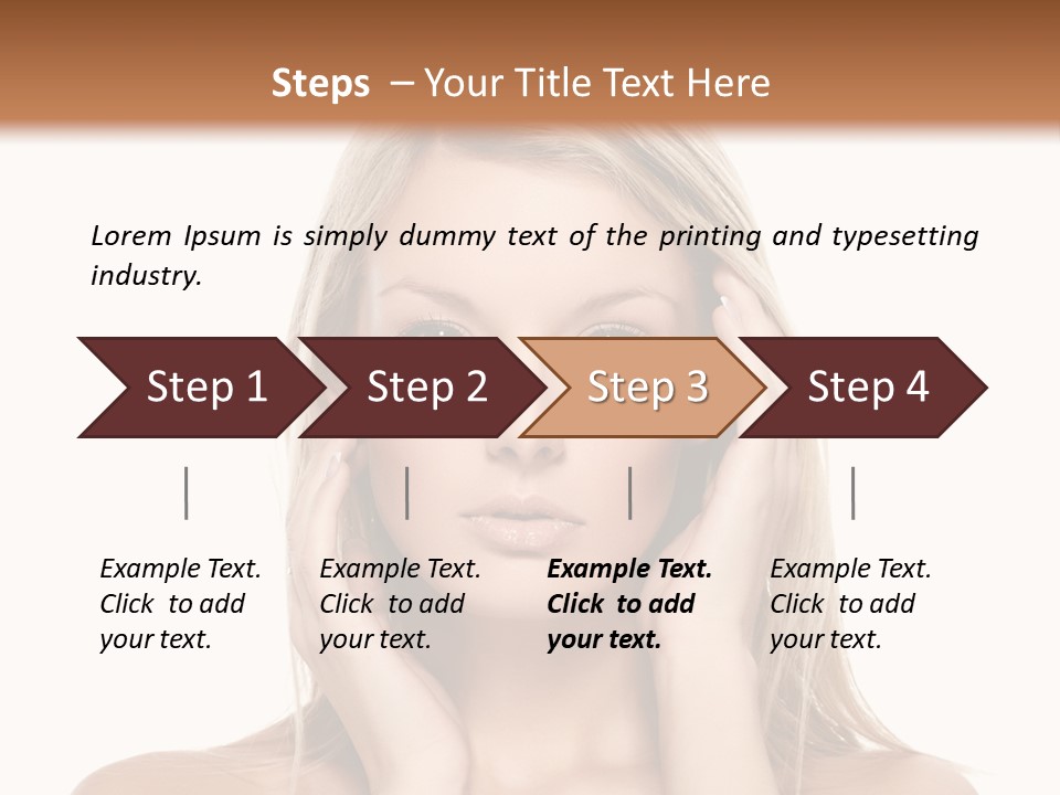 Hair  Portrait PowerPoint Template