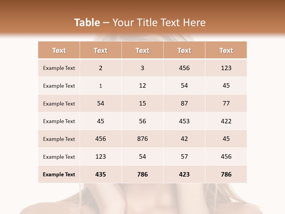 Hair  Portrait PowerPoint Template