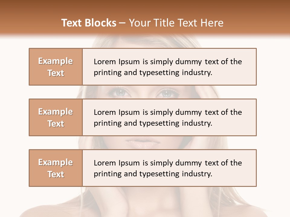Hair  Portrait PowerPoint Template