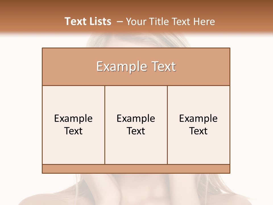 Hair  Portrait PowerPoint Template