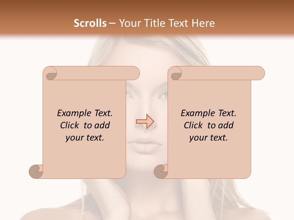 Hair  Portrait PowerPoint Template