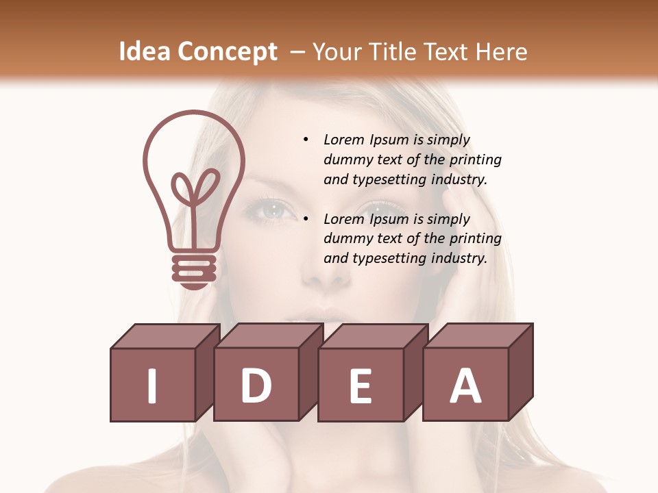 Hair  Portrait PowerPoint Template