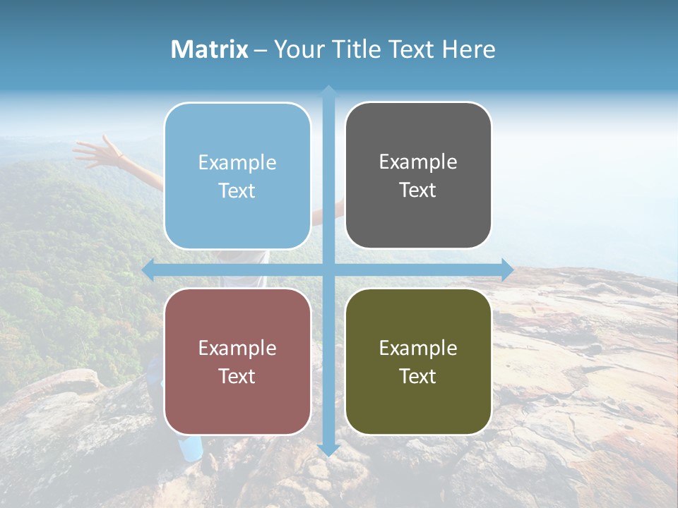 Hill Backpack Adventure PowerPoint Template