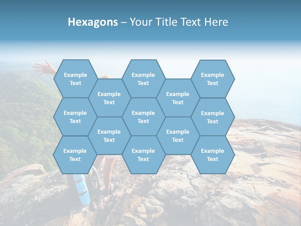 Hill Backpack Adventure PowerPoint Template