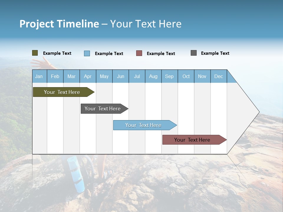 Hill Backpack Adventure PowerPoint Template