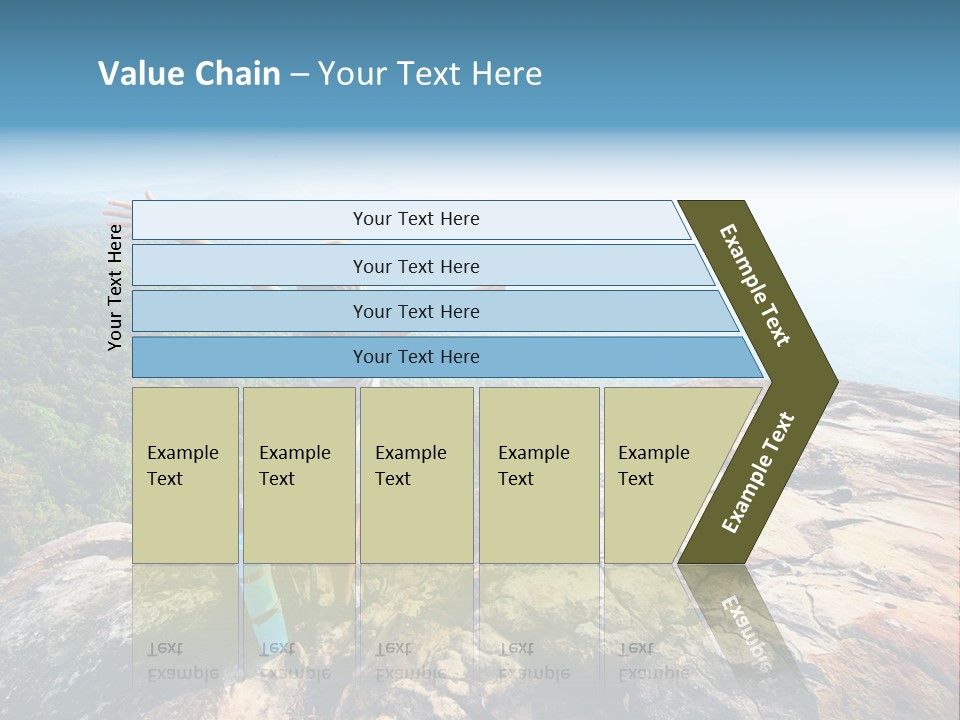 Hill Backpack Adventure PowerPoint Template