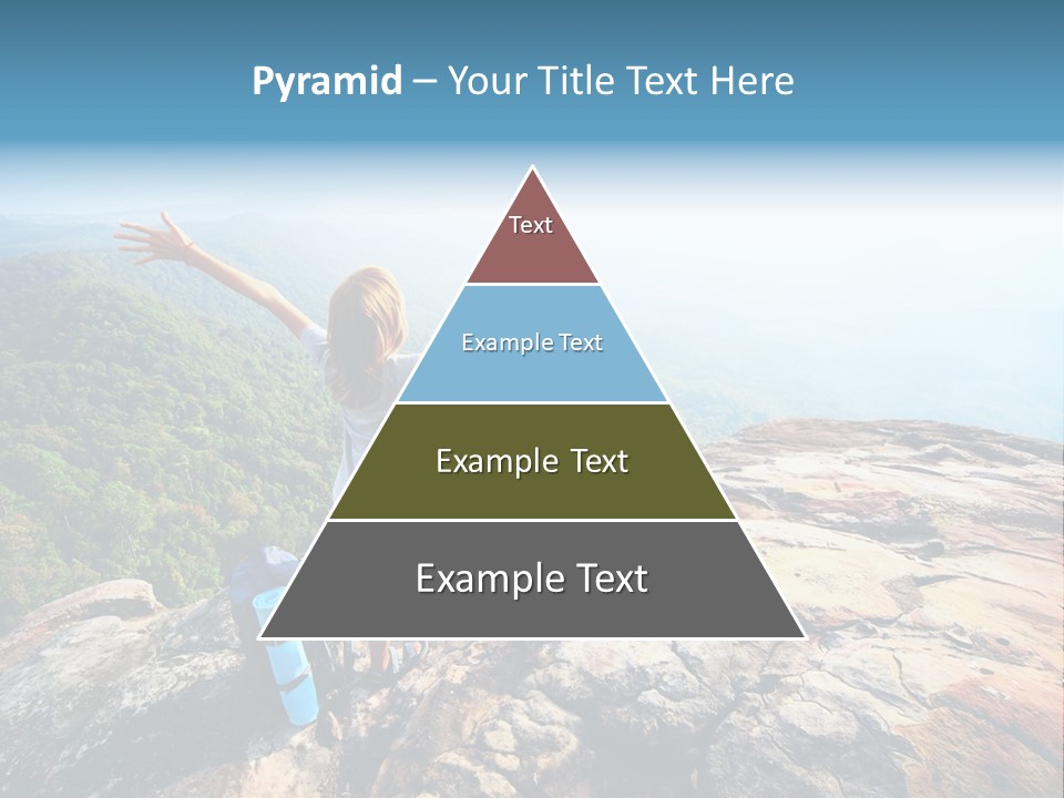 Hill Backpack Adventure PowerPoint Template