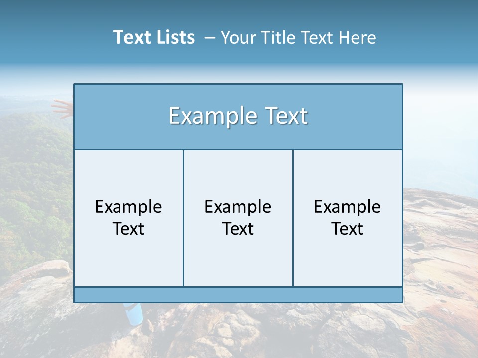 Hill Backpack Adventure PowerPoint Template