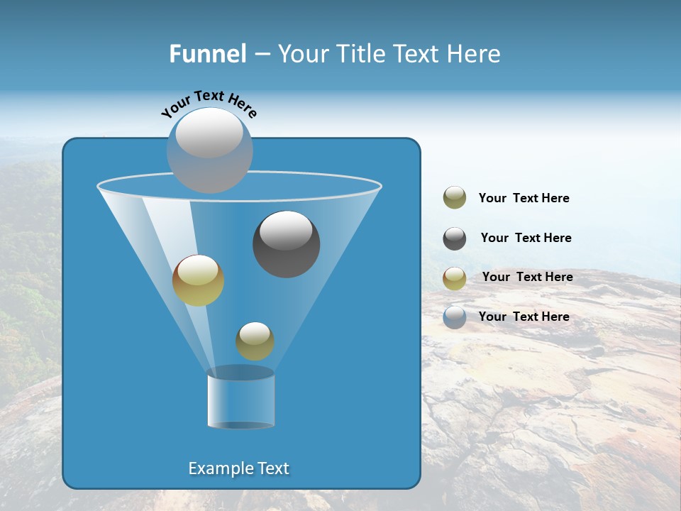 Hill Backpack Adventure PowerPoint Template