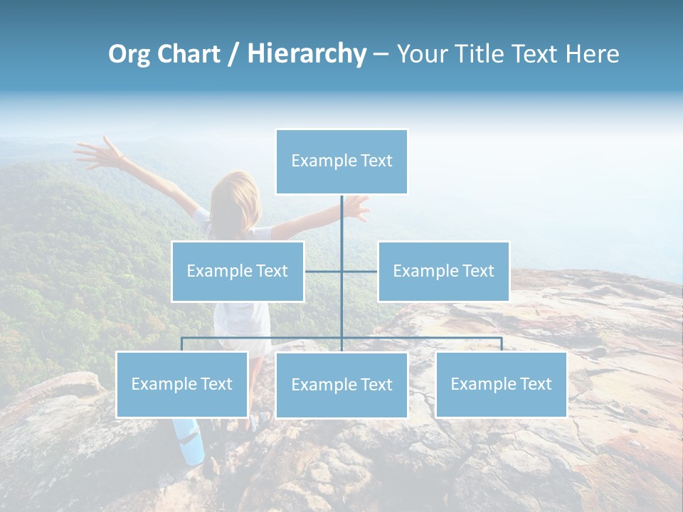 Hill Backpack Adventure PowerPoint Template