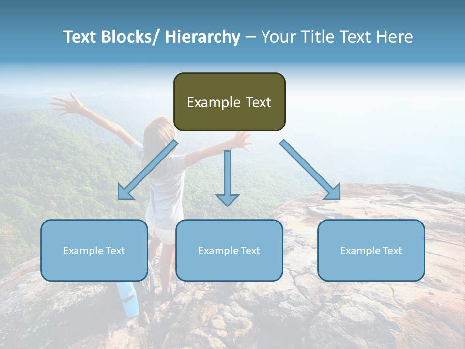 Hill Backpack Adventure PowerPoint Template