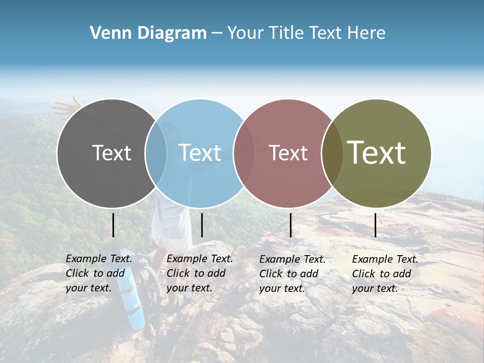 Hill Backpack Adventure PowerPoint Template