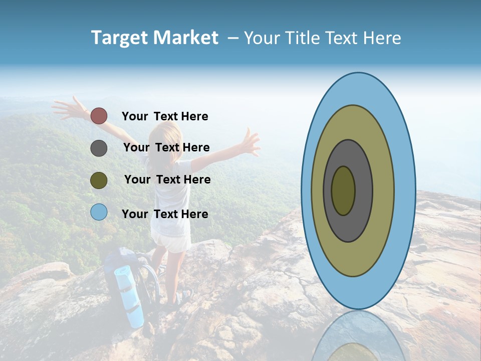 Hill Backpack Adventure PowerPoint Template