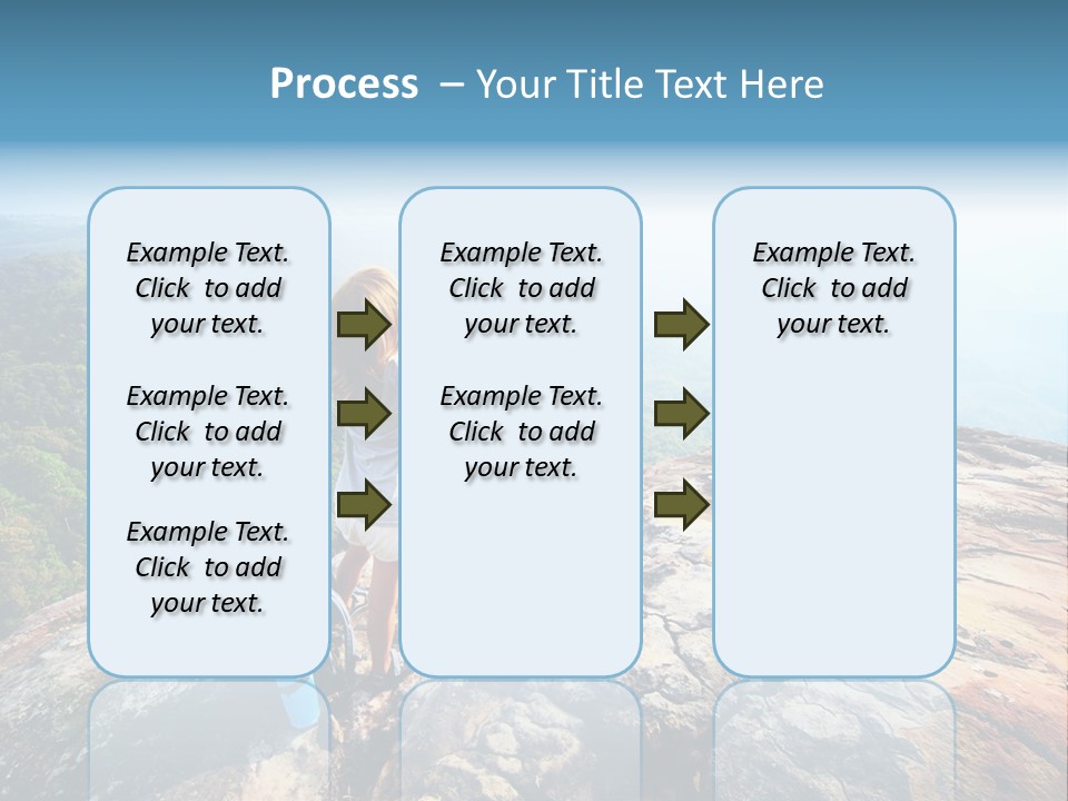Hill Backpack Adventure PowerPoint Template