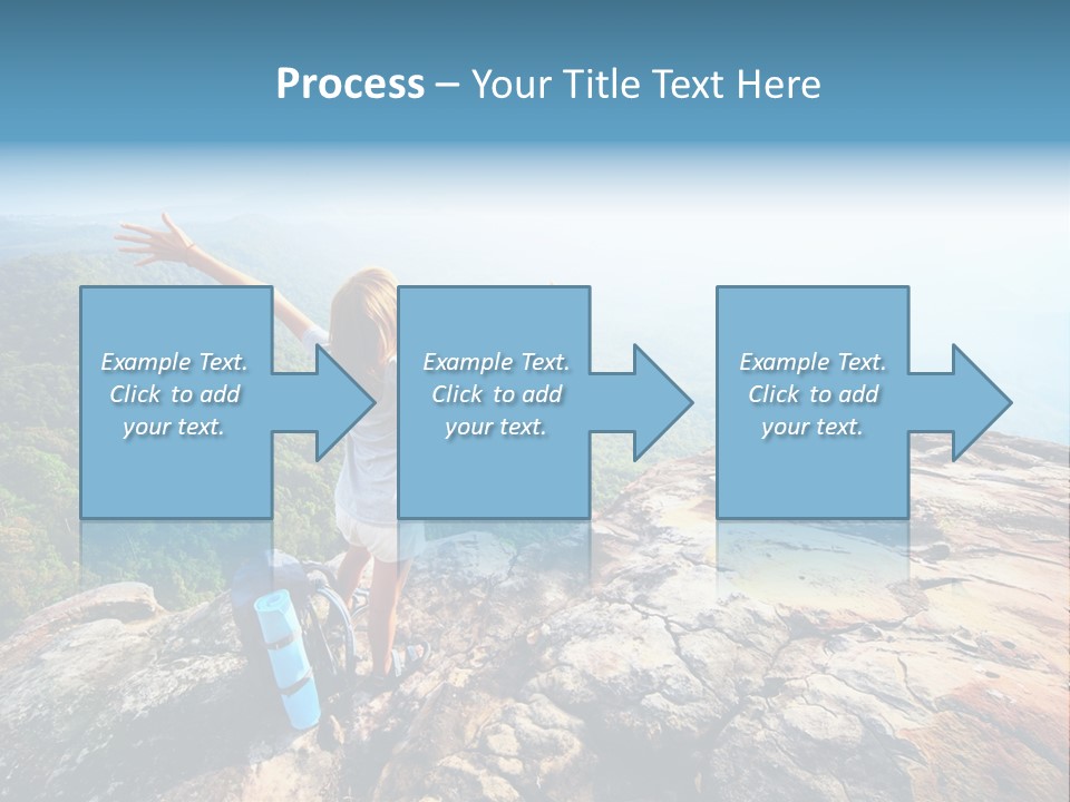 Hill Backpack Adventure PowerPoint Template