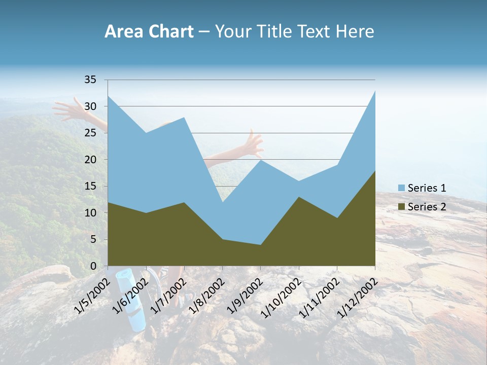 Hill Backpack Adventure PowerPoint Template