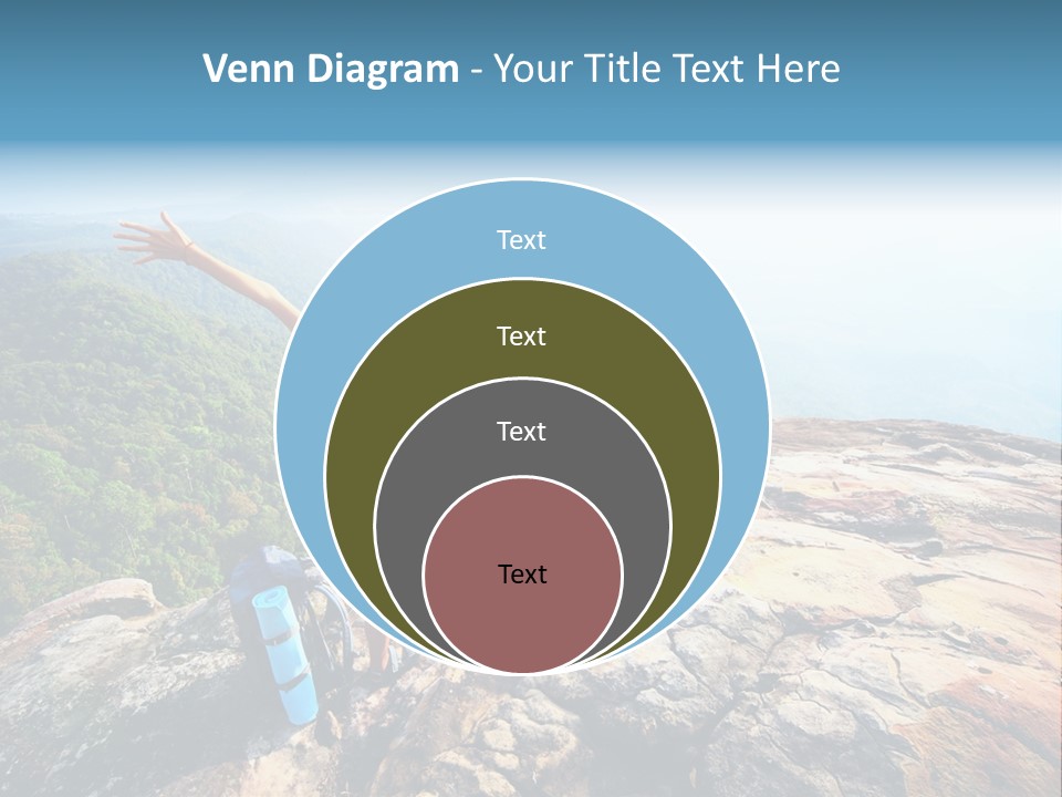 Hill Backpack Adventure PowerPoint Template