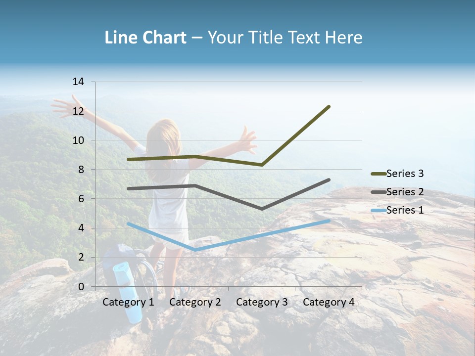 Hill Backpack Adventure PowerPoint Template