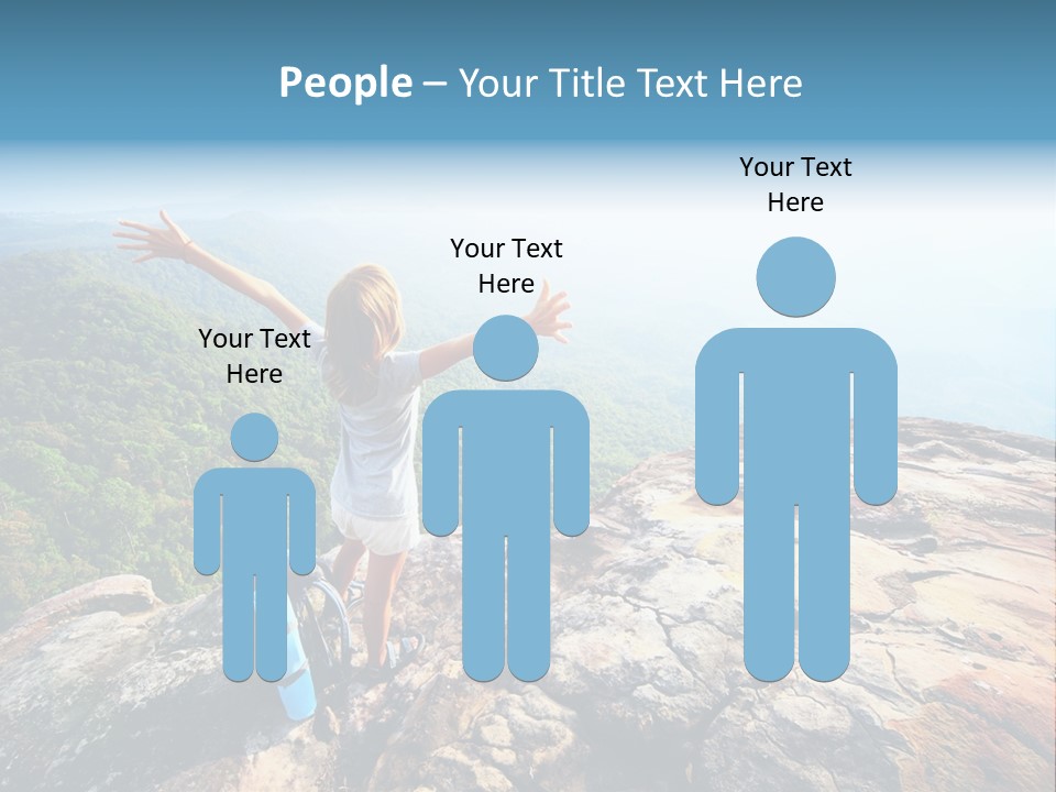 Hill Backpack Adventure PowerPoint Template