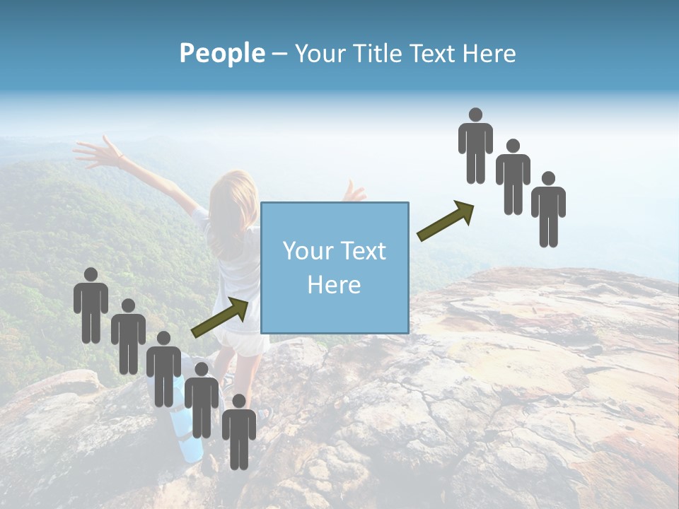 Hill Backpack Adventure PowerPoint Template