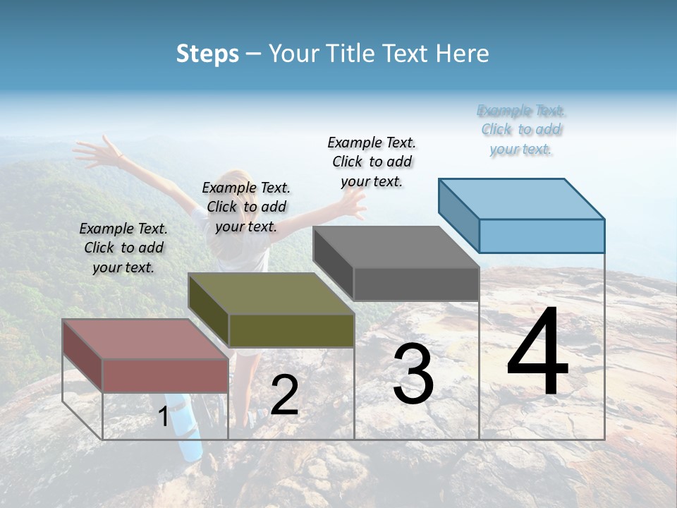 Hill Backpack Adventure PowerPoint Template