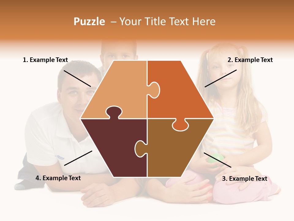 Little Affectionate Woman PowerPoint Template