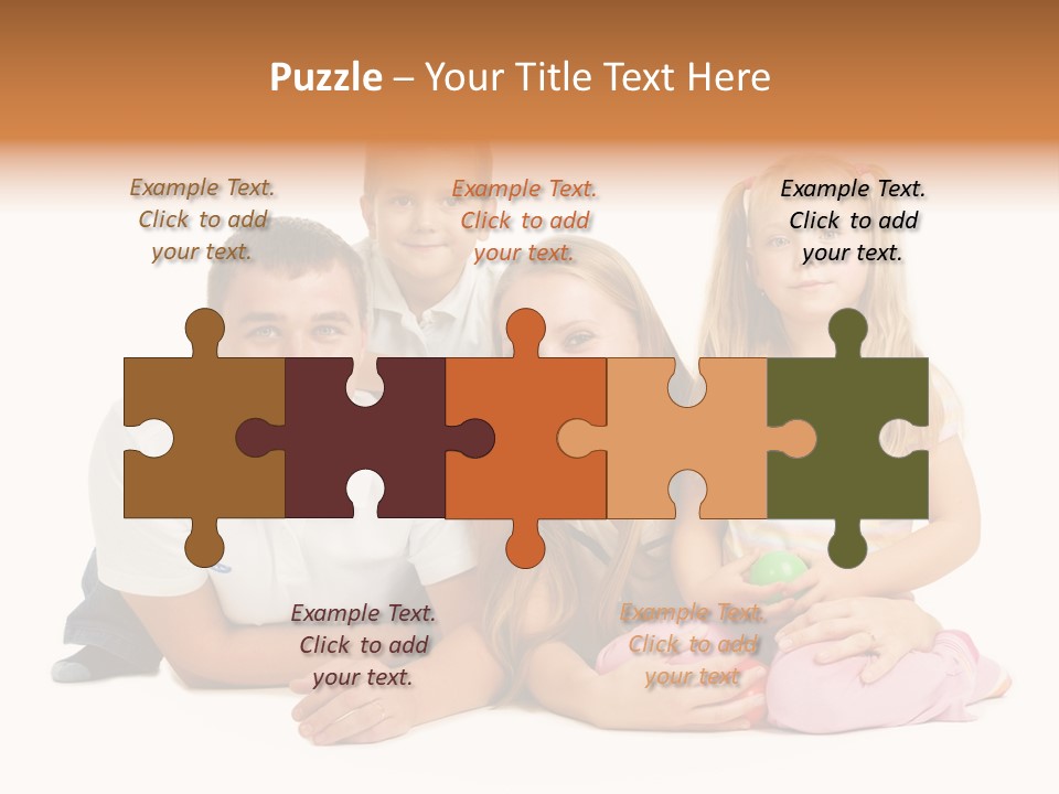 Little Affectionate Woman PowerPoint Template