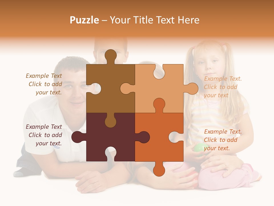 Little Affectionate Woman PowerPoint Template