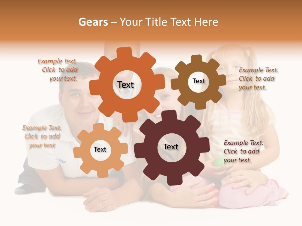 Little Affectionate Woman PowerPoint Template