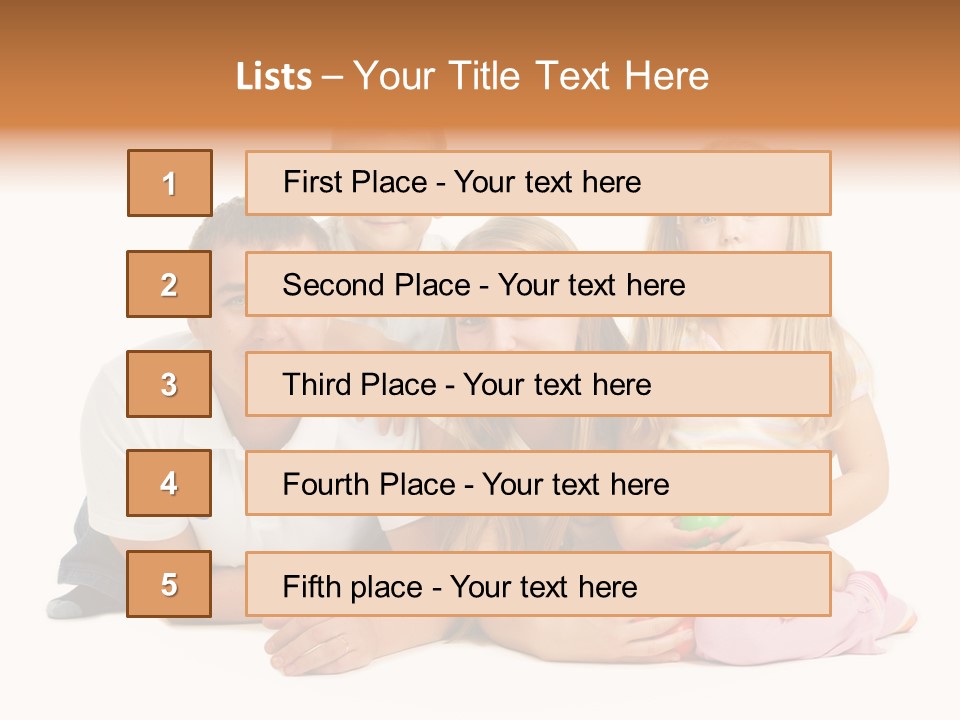 Little Affectionate Woman PowerPoint Template
