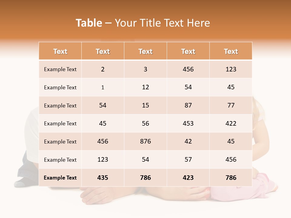 Little Affectionate Woman PowerPoint Template