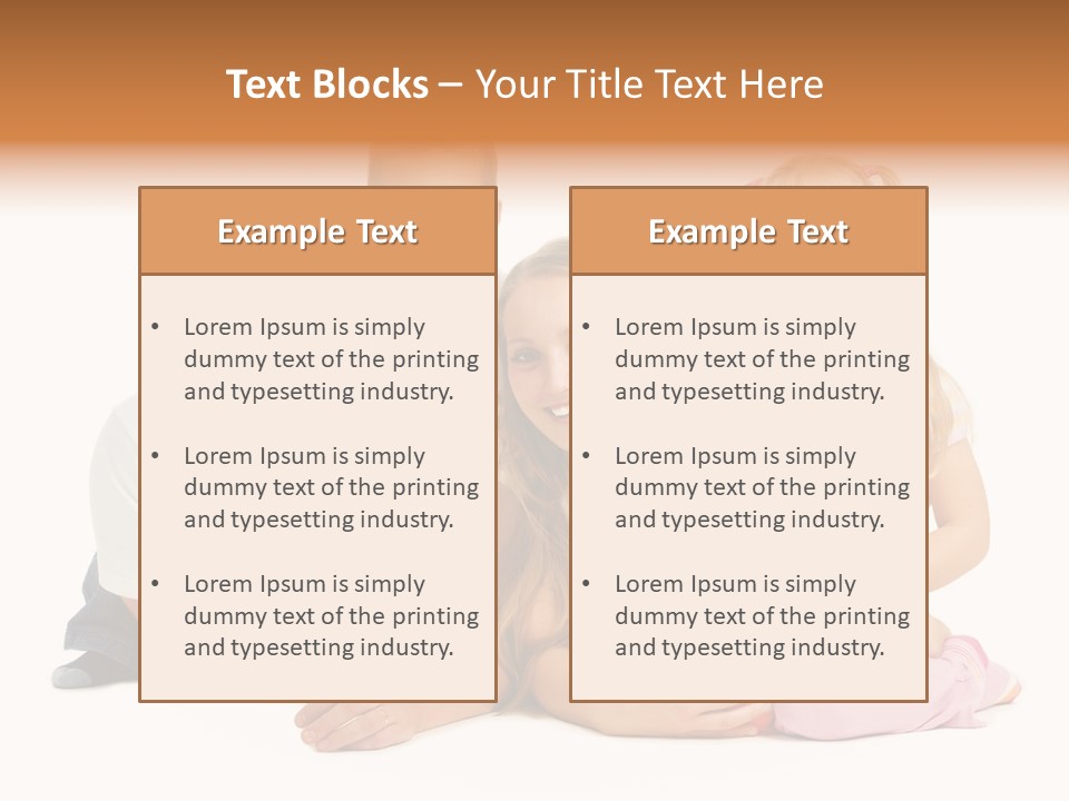 Little Affectionate Woman PowerPoint Template