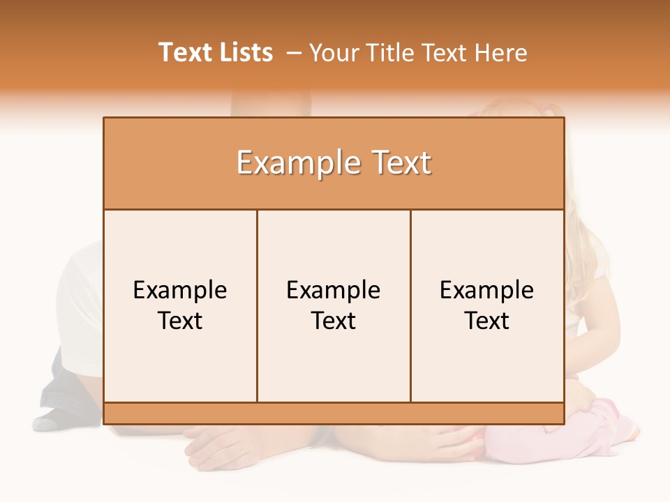 Little Affectionate Woman PowerPoint Template