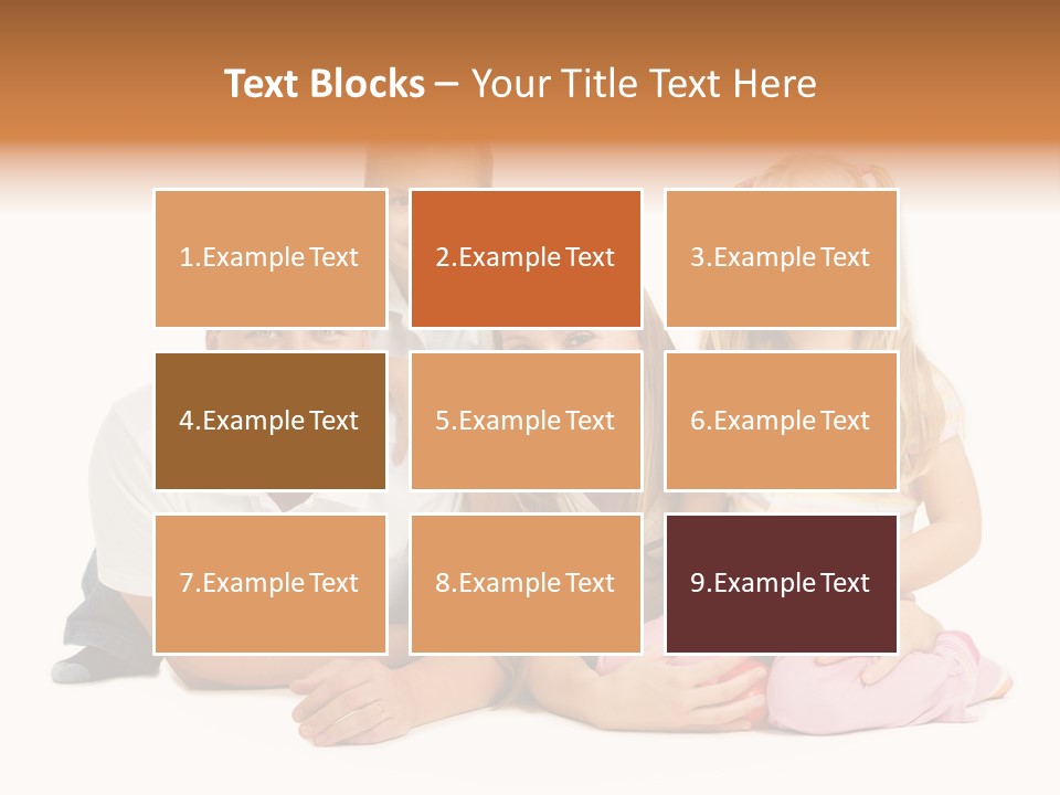 Little Affectionate Woman PowerPoint Template