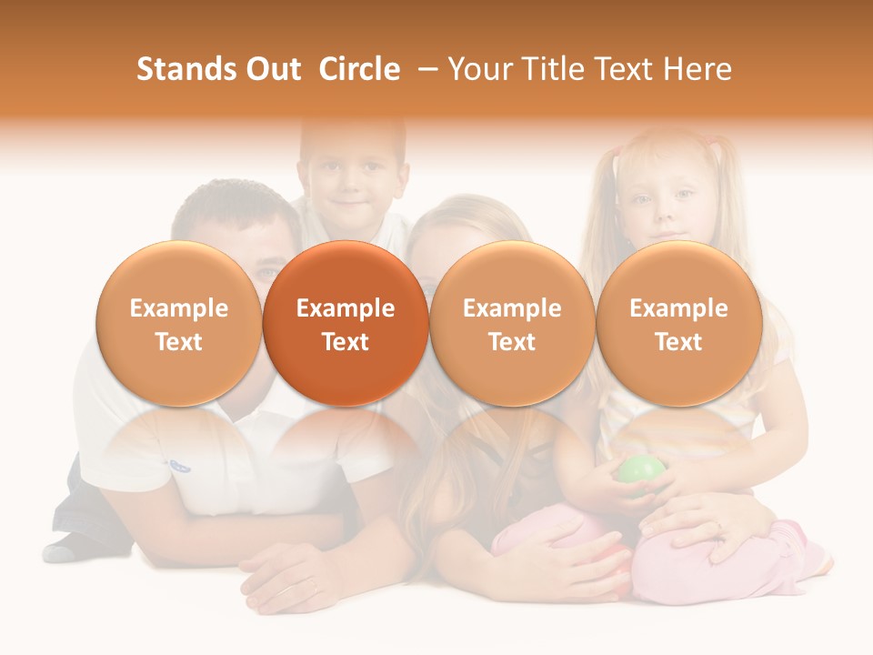 Little Affectionate Woman PowerPoint Template