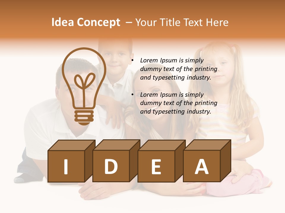 Little Affectionate Woman PowerPoint Template