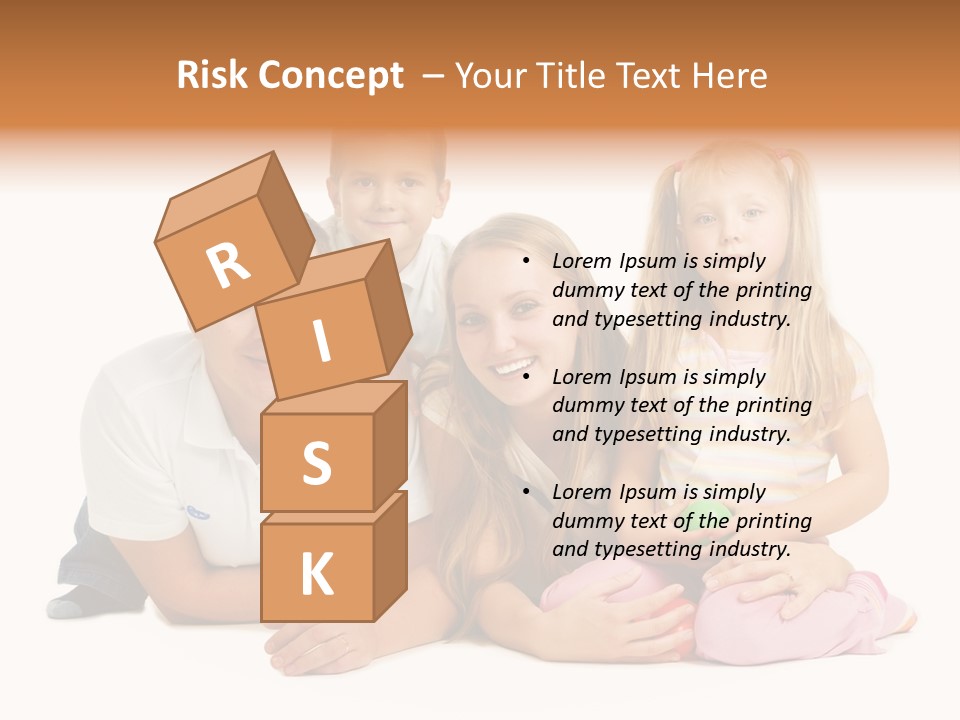 Little Affectionate Woman PowerPoint Template