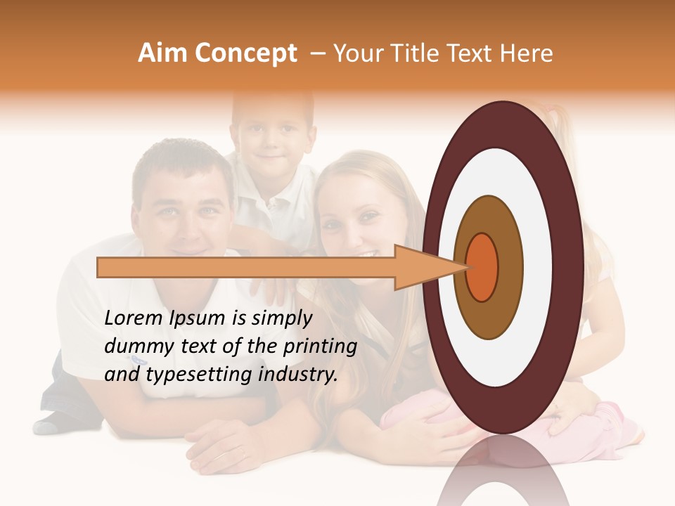 Little Affectionate Woman PowerPoint Template