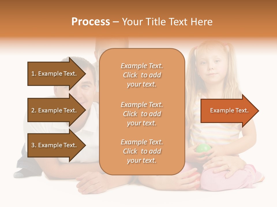 Little Affectionate Woman PowerPoint Template