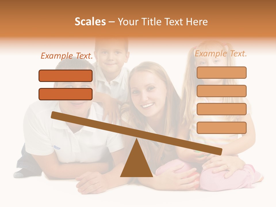 Little Affectionate Woman PowerPoint Template