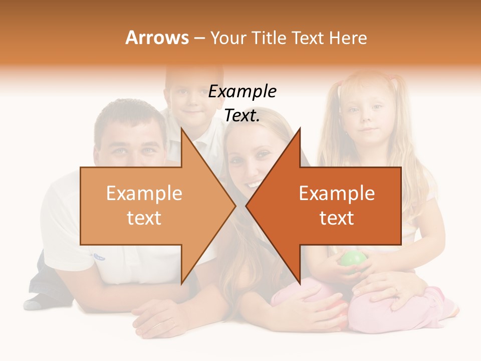 Little Affectionate Woman PowerPoint Template