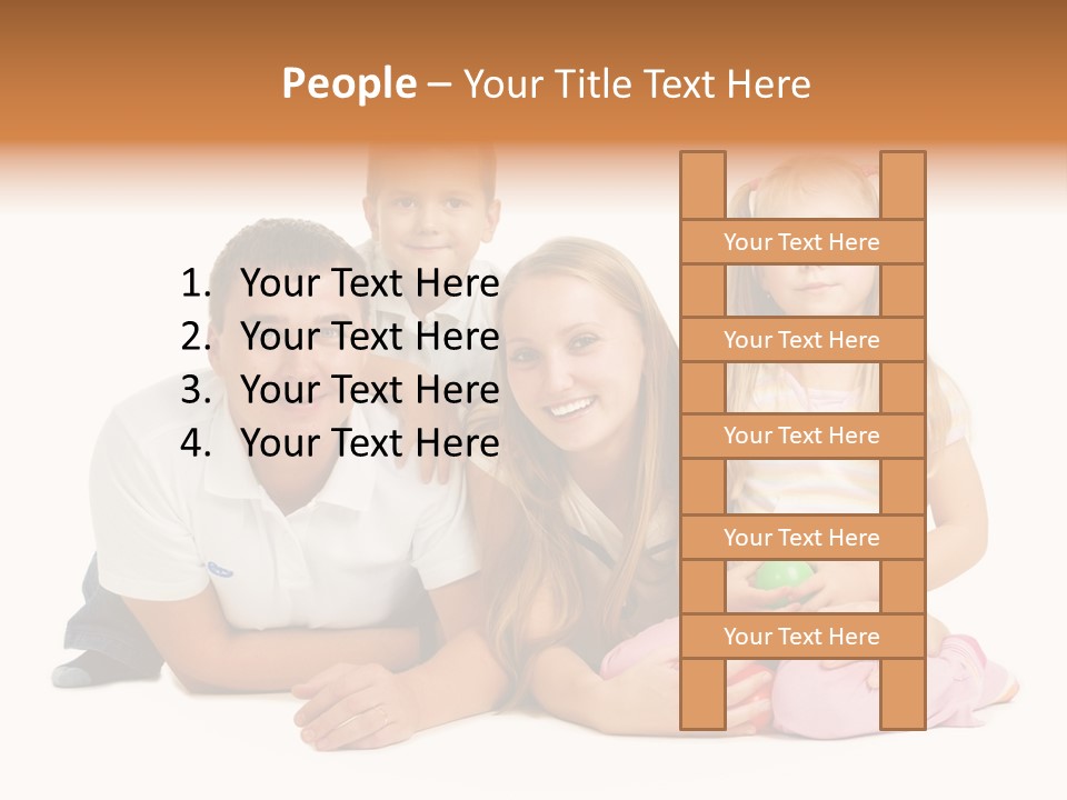 Little Affectionate Woman PowerPoint Template