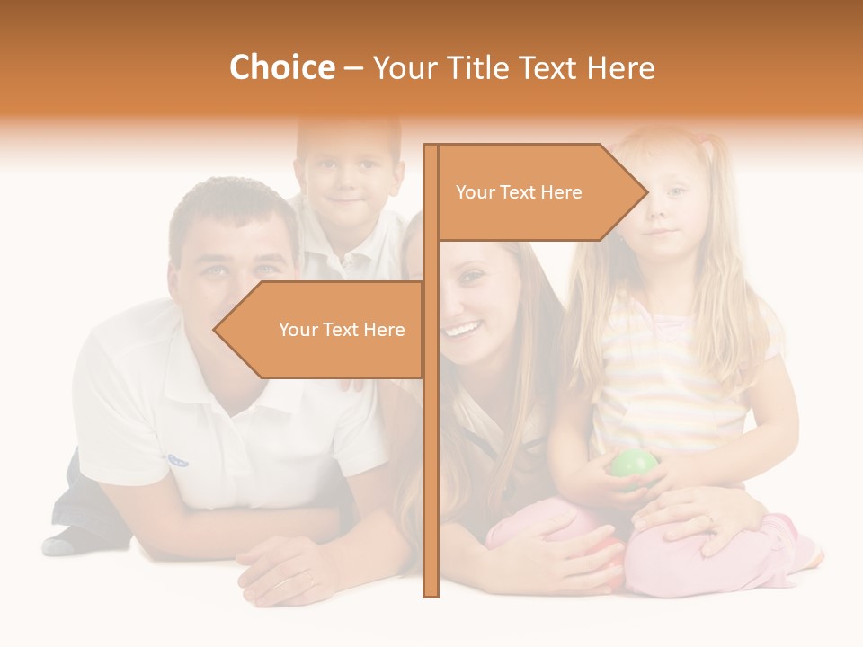 Little Affectionate Woman PowerPoint Template