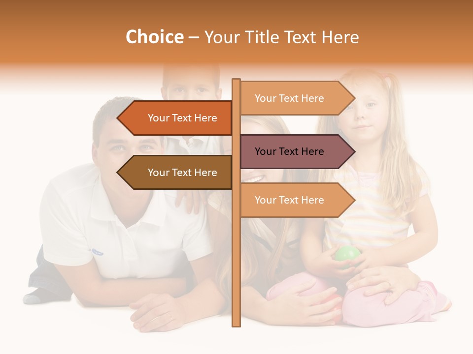 Little Affectionate Woman PowerPoint Template