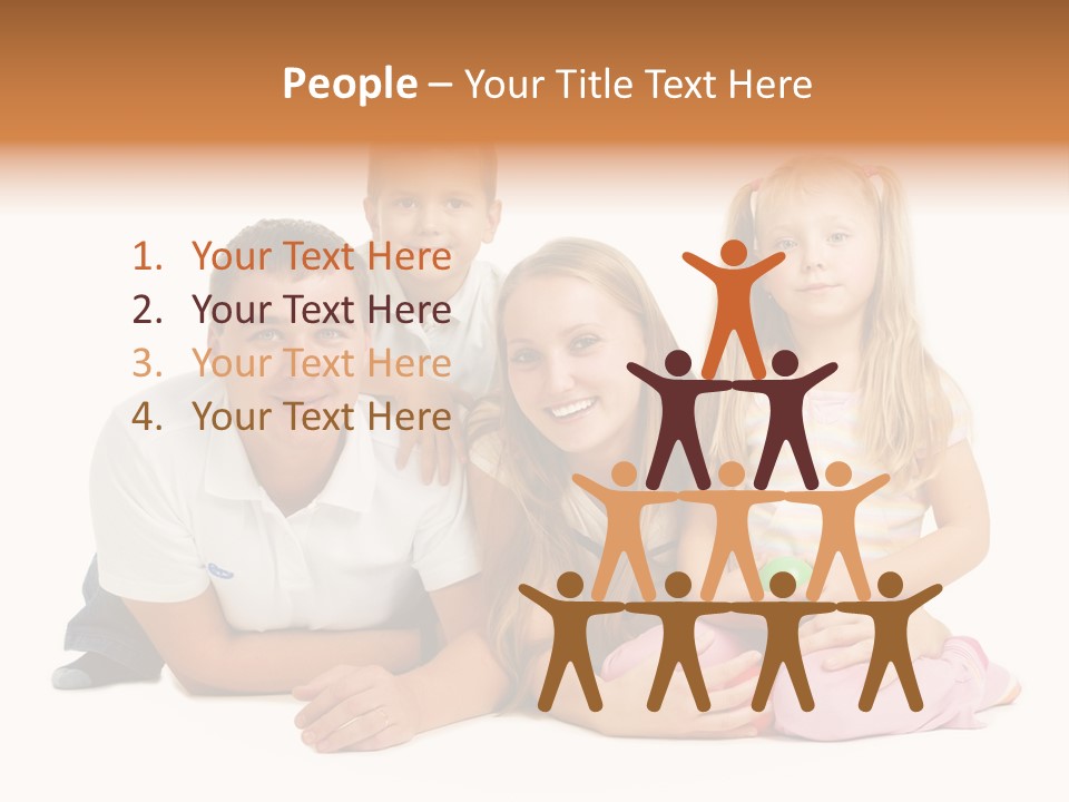 Little Affectionate Woman PowerPoint Template