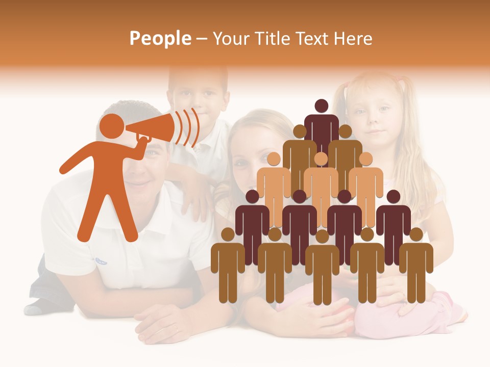 Little Affectionate Woman PowerPoint Template