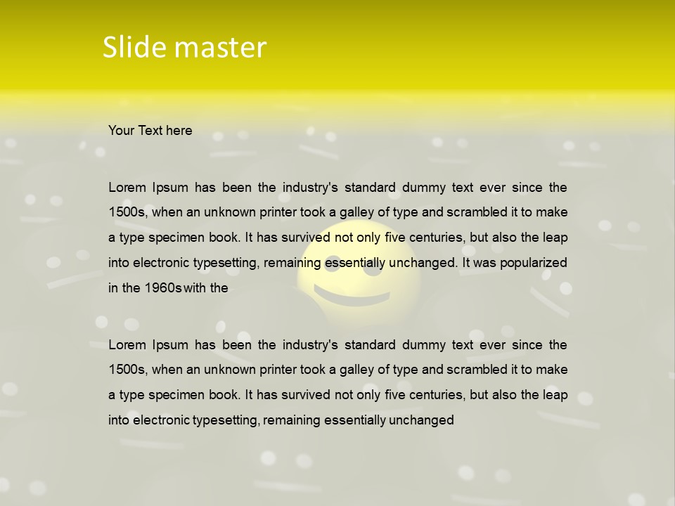 Crowd Optimist Smile PowerPoint Template